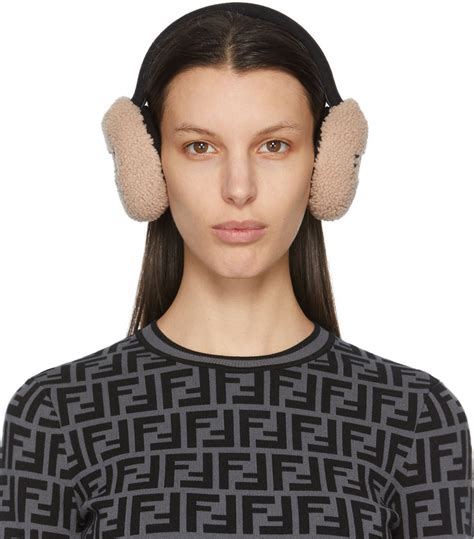 fendi pink hoops|Fendi earmuffs.